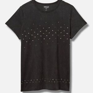 Torrid Heritage Jersey Crew Neck Studded Tee - Size 2/2X, NEW NWT!